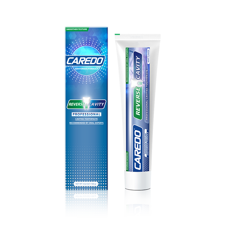 CAREDO Fluoride-Free Hydroxyapatite Toothpaste for Cavity Repair | Natural Enamel Remineralizing Toothpaste for Adults – Reverse Cavities at Home (3.52oz)