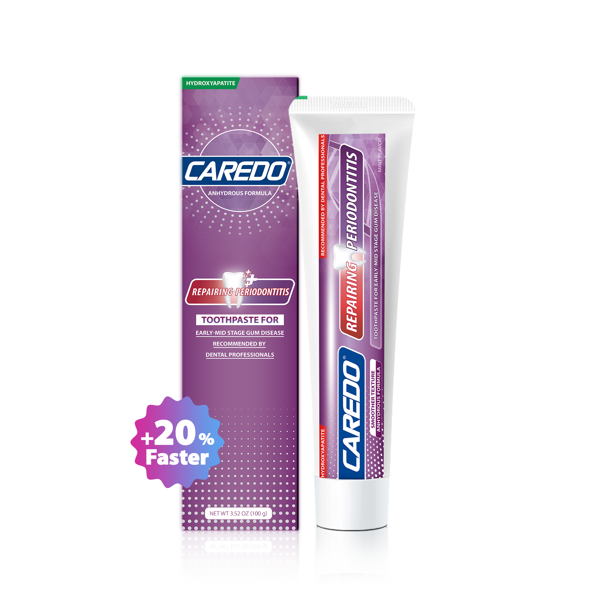 CAREDO 20% Stronger Gum Repair Toothpaste
