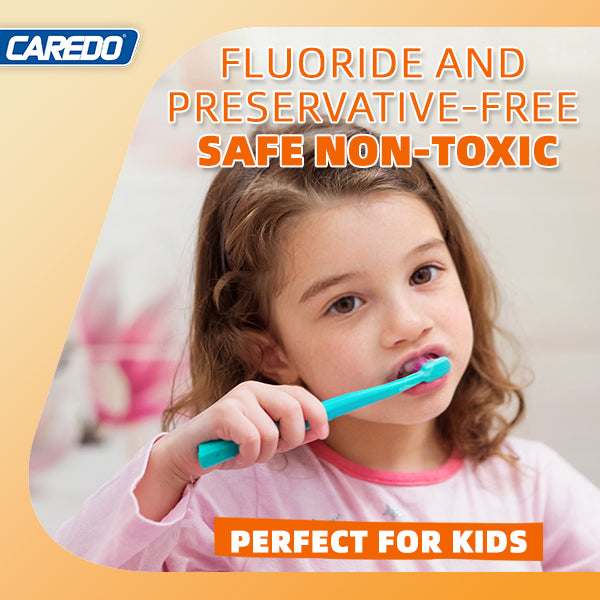 Pasta dental infantil CAREDO sin flúor con hidroxiapatita