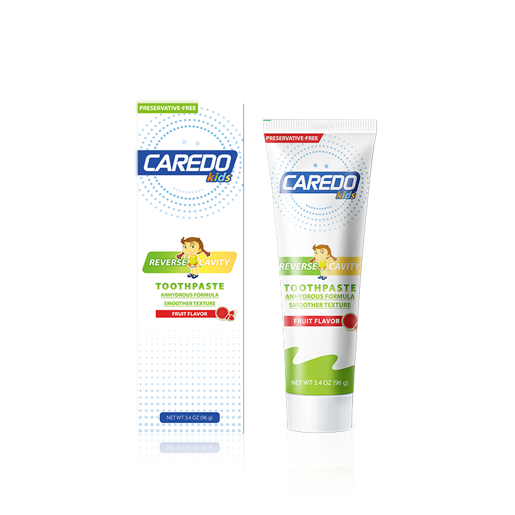 CAREDO Fluoride-Free Kids Toothpaste with Hydroxyapatite | Safe Toddler & Baby Toothpaste for Enamel Repair and Cavity Prevention (1.76oz)