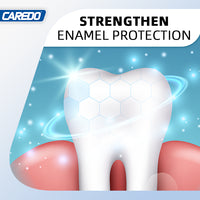 Triple Whitening Toothpaste for Sensitive Teeth, Gentle Fluoride-Free Nano-Hydroxyapatite & Advanced Enzyme, Deep Clean Stain Removal, Lasting Brightness Remineralizing Toothpaste, Minty 3.52OZ