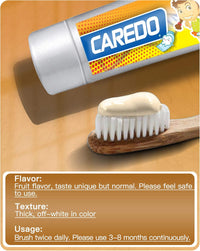CAREDO Fluoride-Free Kids Toothpaste with Hydroxyapatite | Safe Toddler & Baby Toothpaste for Enamel Repair and Cavity Prevention (1.76oz)