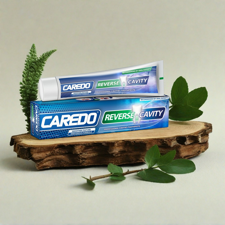 CAREDO Fluoride-Free Hydroxyapatite Toothpaste for Cavity Repair | Natural Enamel Remineralizing Toothpaste for Adults – Reverse Cavities at Home (3.52oz)